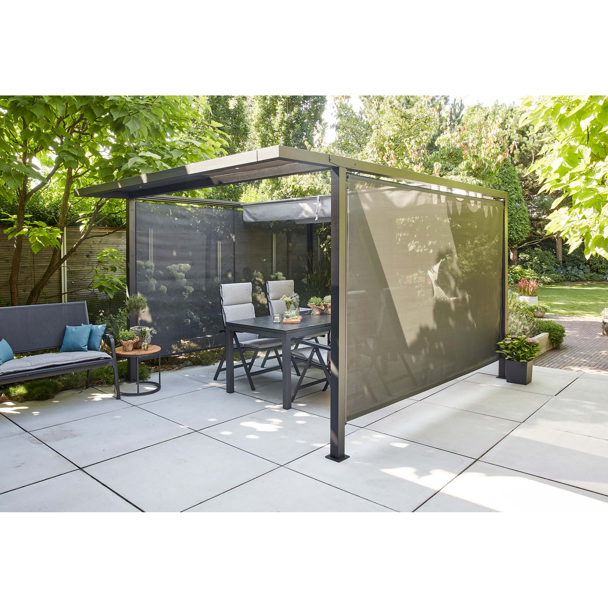 Pergola 'Libera' anthrazit 315 x 217 cm ohne Dachbezug