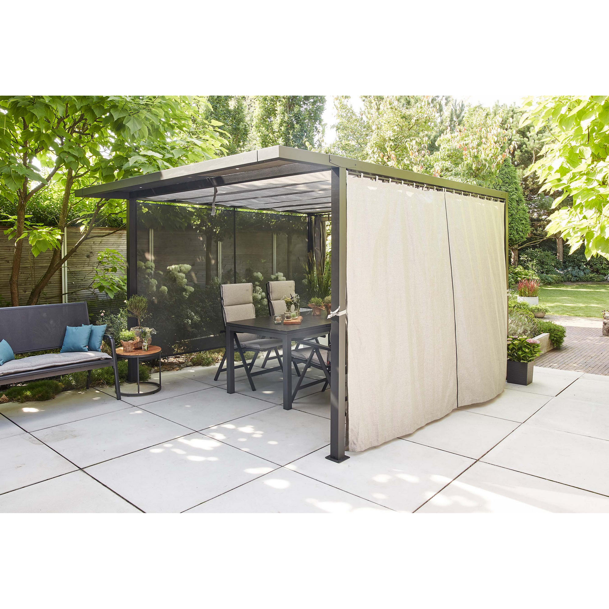 Pergola 'Libera' anthrazit 315 x 217 cm ohne Dachbezug