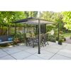 Pergola mit Essgruppe auf Terrasse
