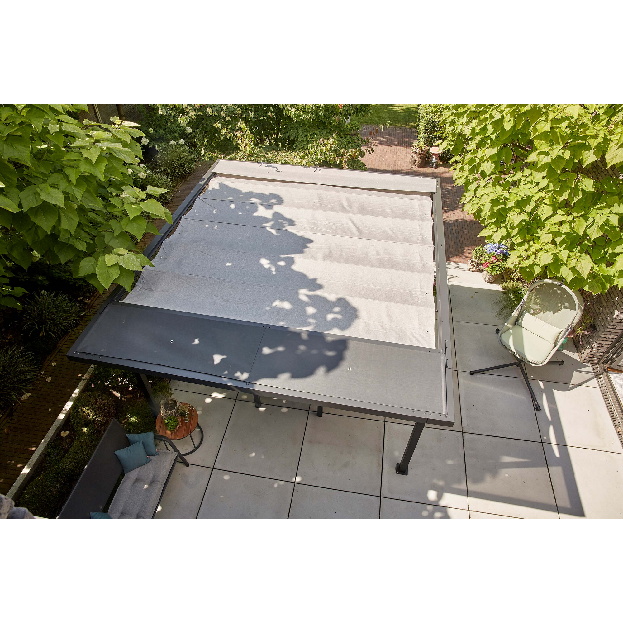 Pergola 'Libera' anthrazit 315 x 217 cm ohne Dachbezug