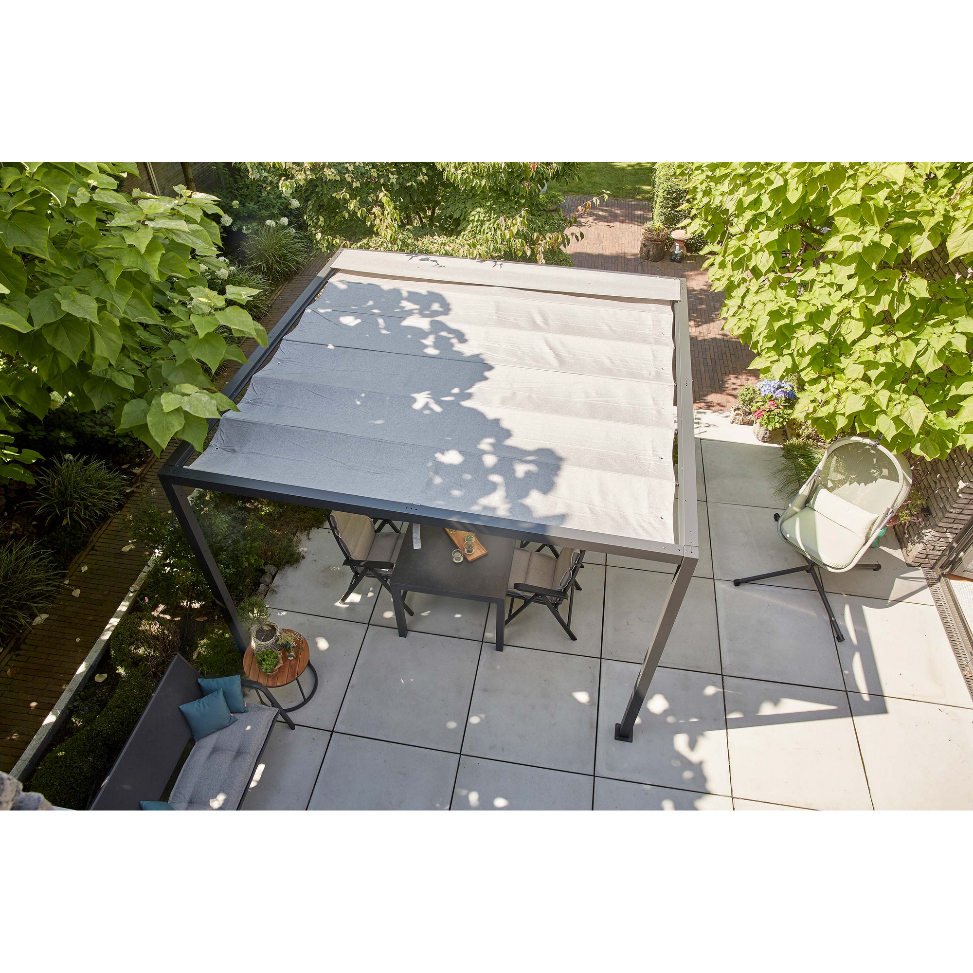 Pergola 'Libera' anthrazit 315 x 217 cm ohne Dachbezug