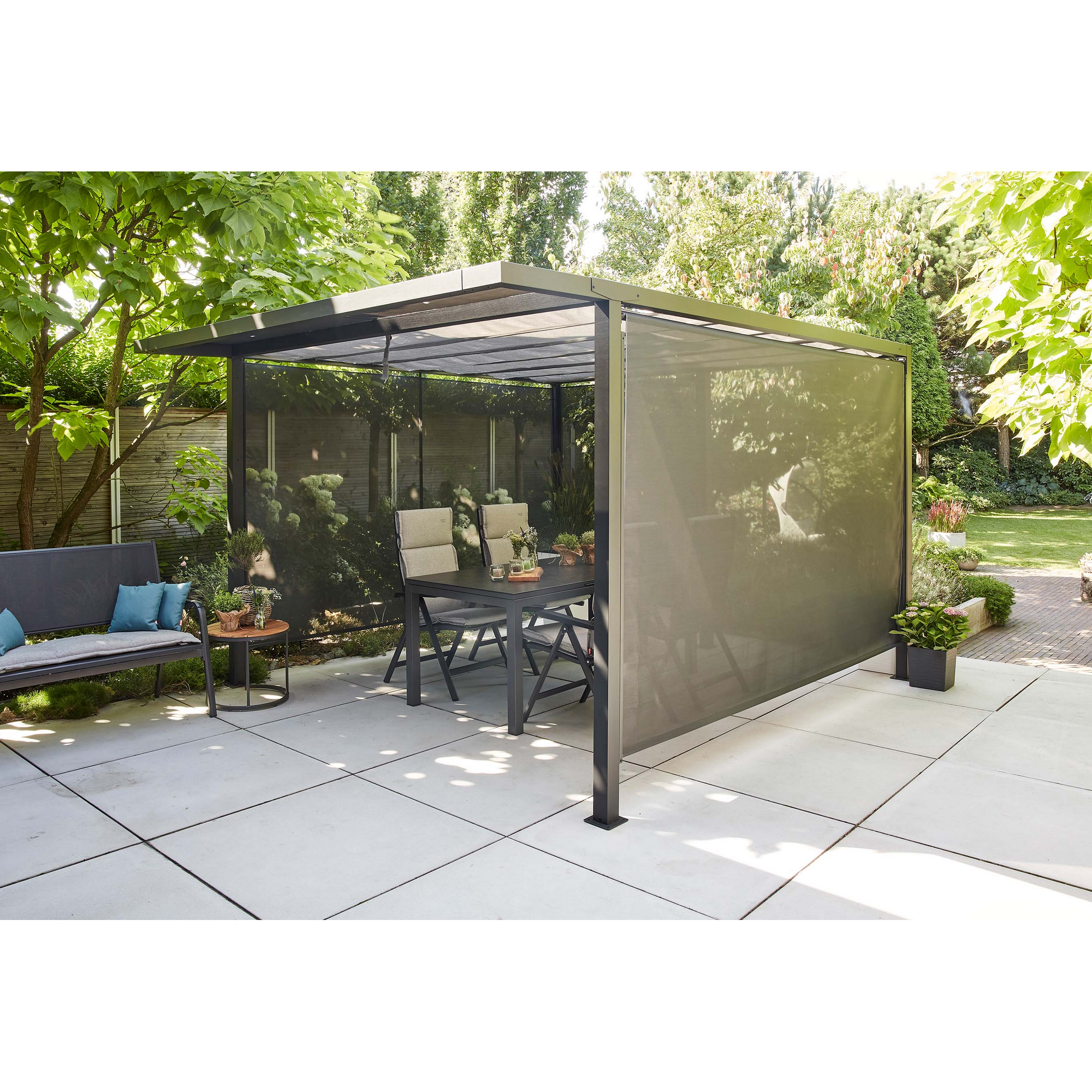 Pergola 'Libera' anthrazit 315 x 217 cm ohne Dachbezug