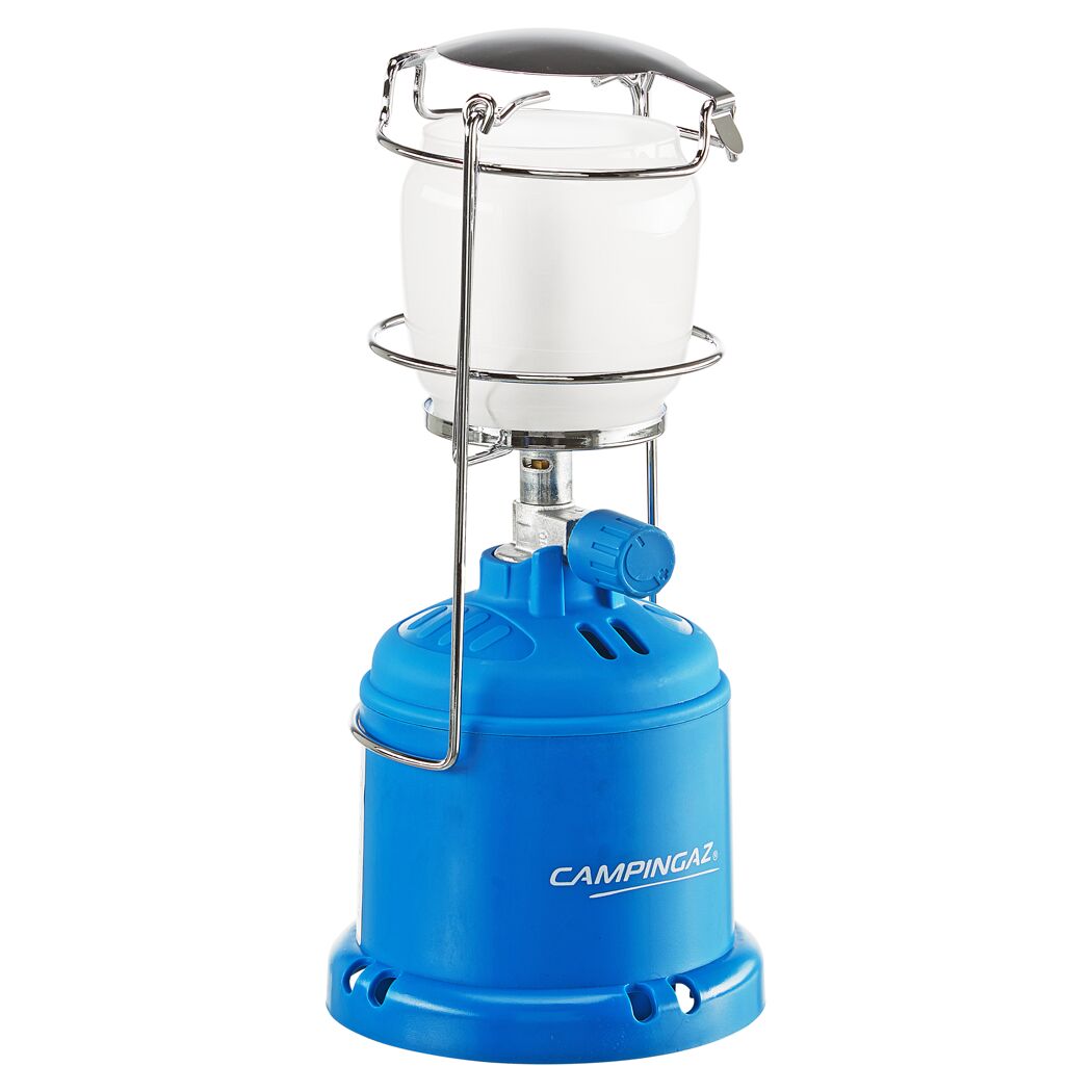 Blaue Campingaz Gaslampe 206L für Stechkartuschen