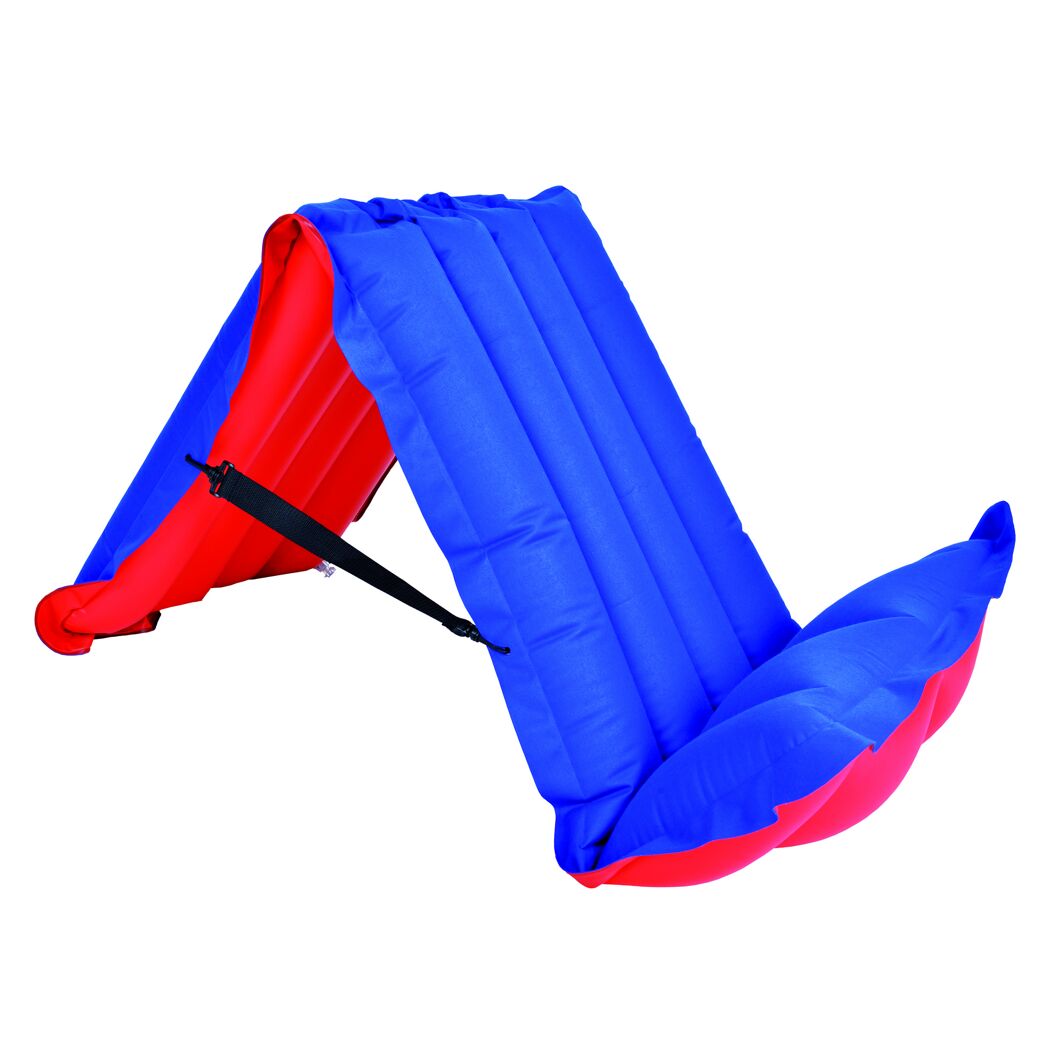 Blau-rote aufblasbare Sitz-/Liegematratze