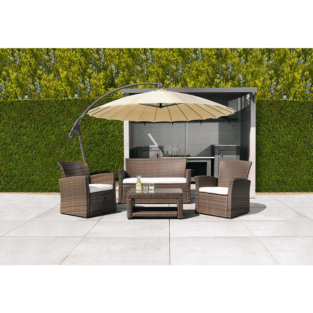 Lounge-Set 'Larissa' braun 4-teilig + product picture