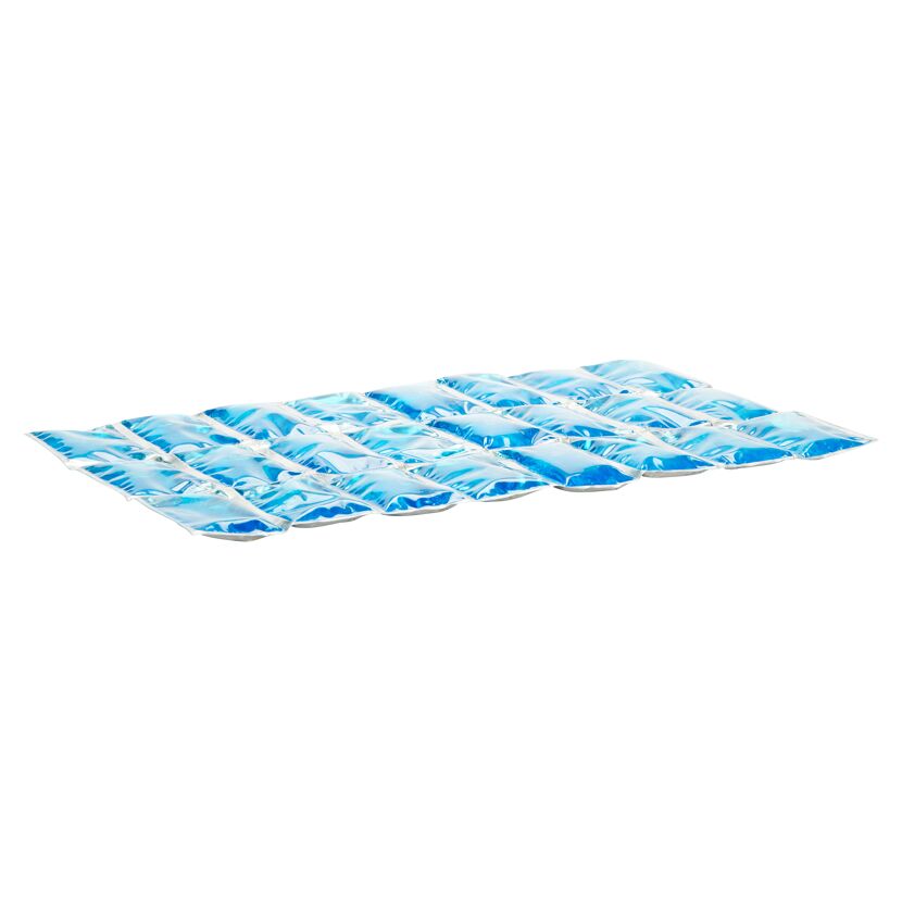 Blaue Kühlpacks