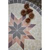 Tisch Stella mit Mosaikmuster und Tannenzapfen