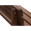 Nahaufnahme der Bank Tessin aus massivem Holz