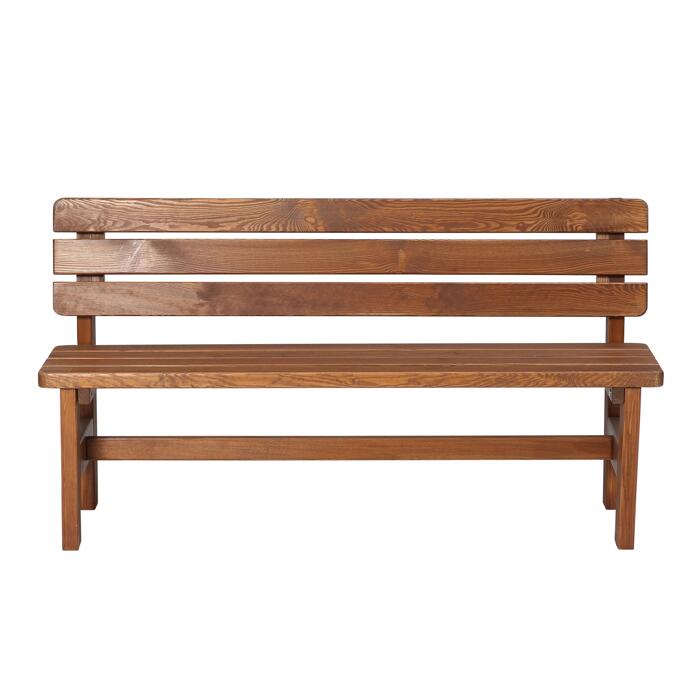 Gartenbank 'Tessin' 3Sitzer braun 150 x 80 x 41 cm