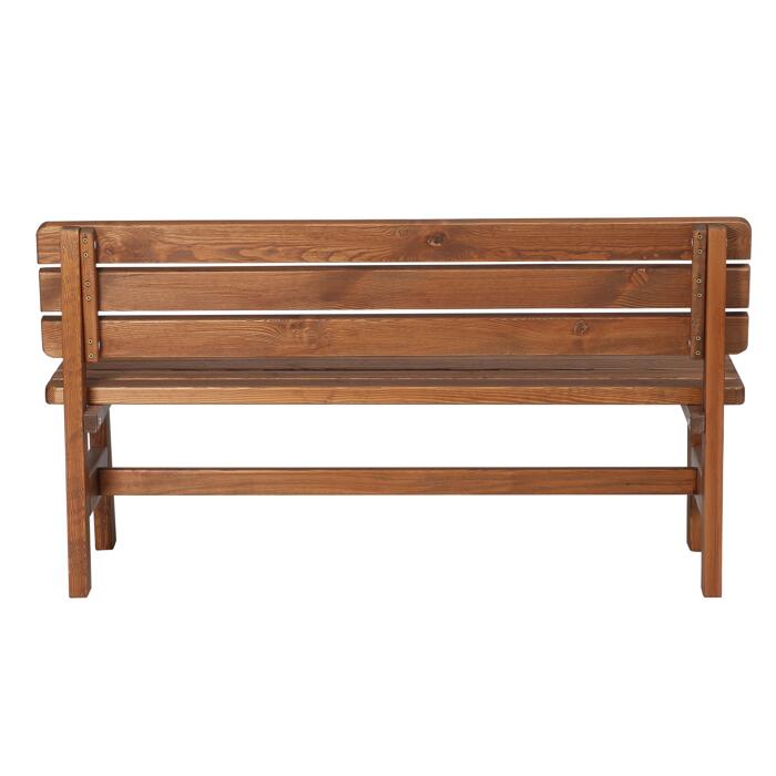 Gartenbank 'Tessin' 3Sitzer braun 150 x 80 x 41 cm