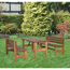Verkleinertes Bild von Gartenbank 'Tessin' 3-Sitzer braun 150 x 80 x 41 cm