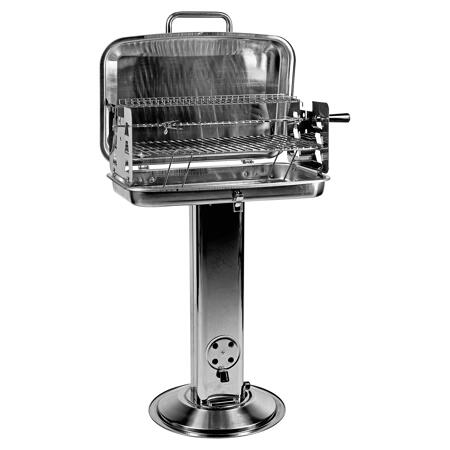 2. Bild von Holzkohlegrill silbern