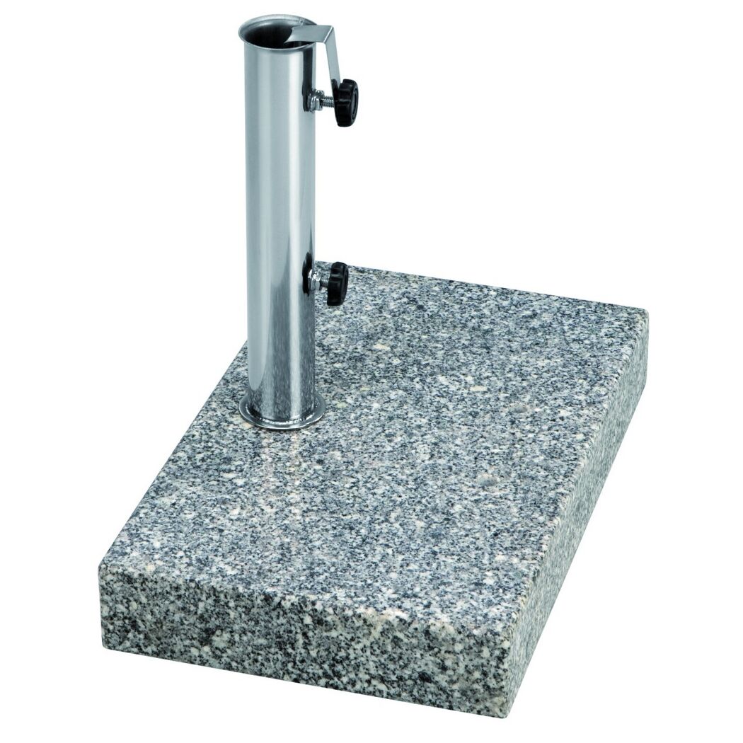 Granitschirmständer mit Metallstange