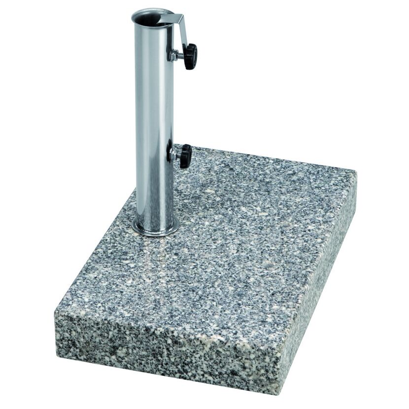 Granitschirmständer mit Metallstange