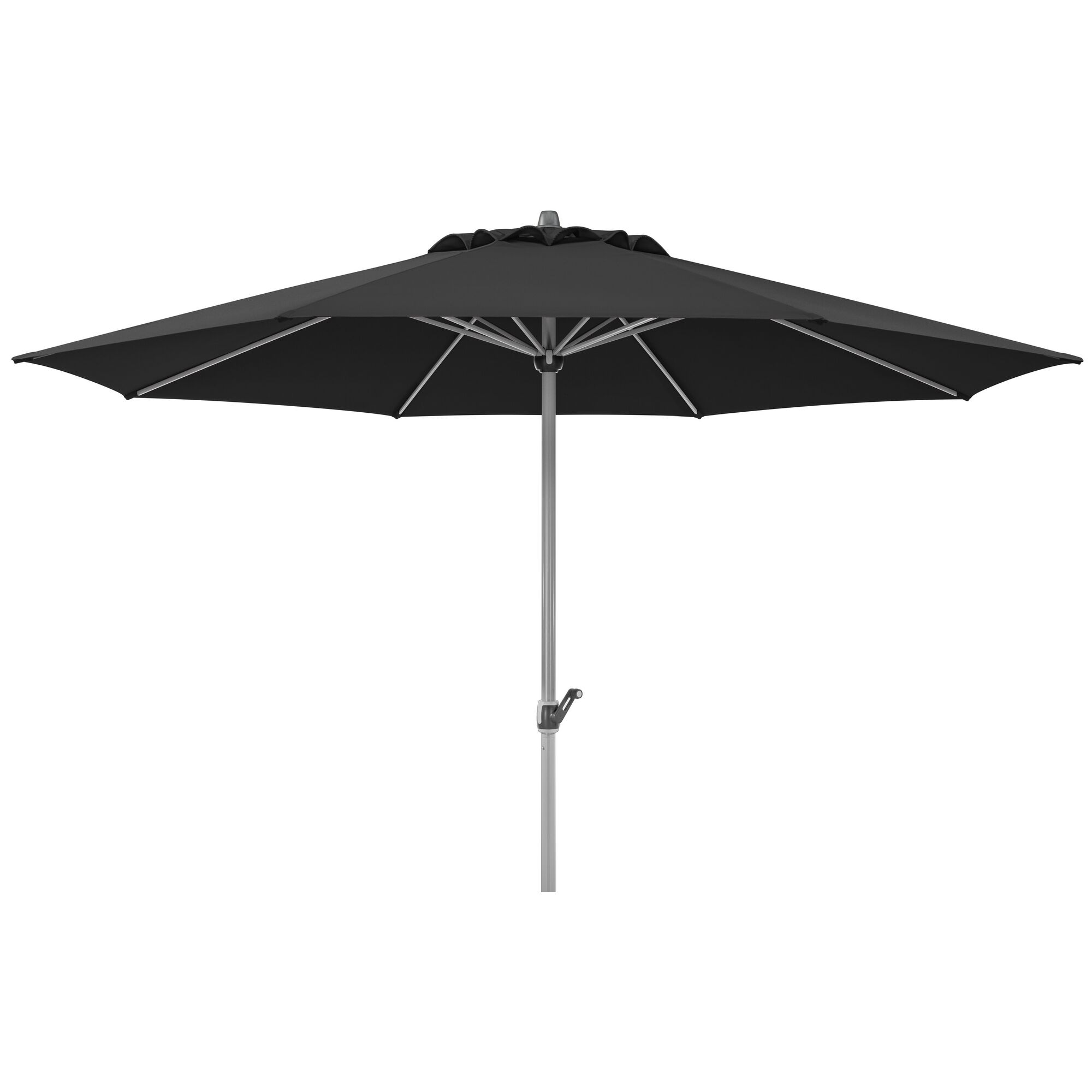 Schwarzer Sonnenschirm Gemini 360/8