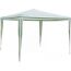 PE Pavillon 3 x 3 m grün/weiß gestreift