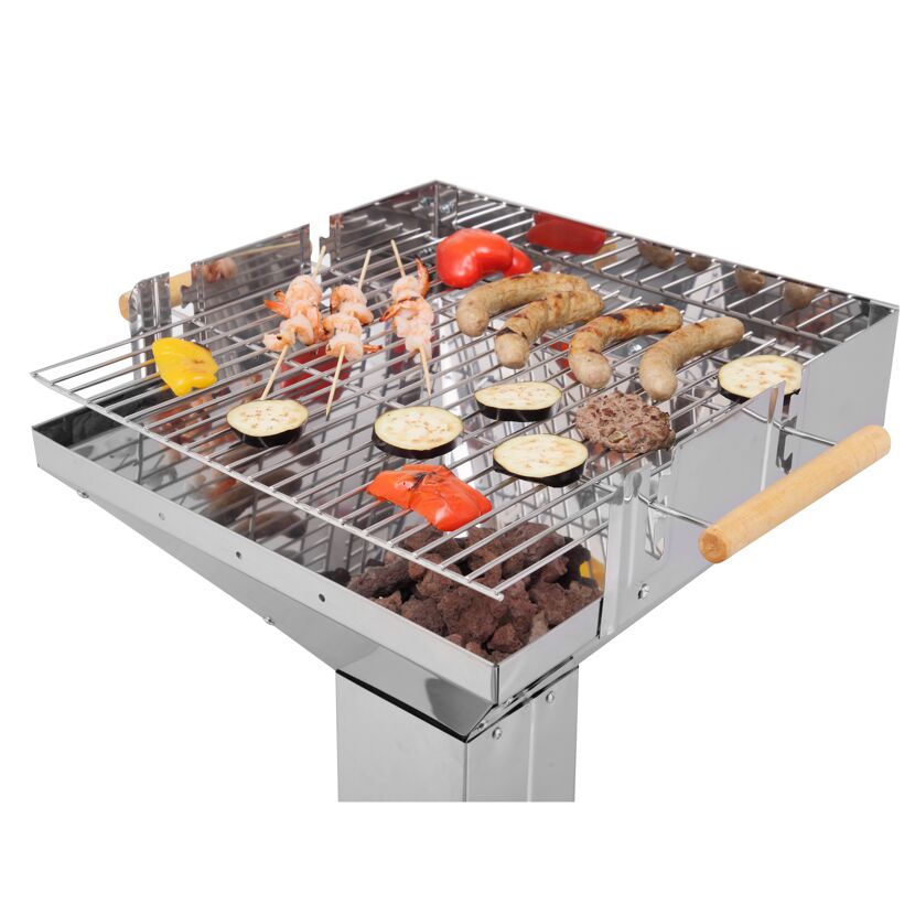 Trichtergrill Vista mit Grillgut