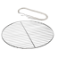 Grillrost mit Kette verchromt Ø 43 cm