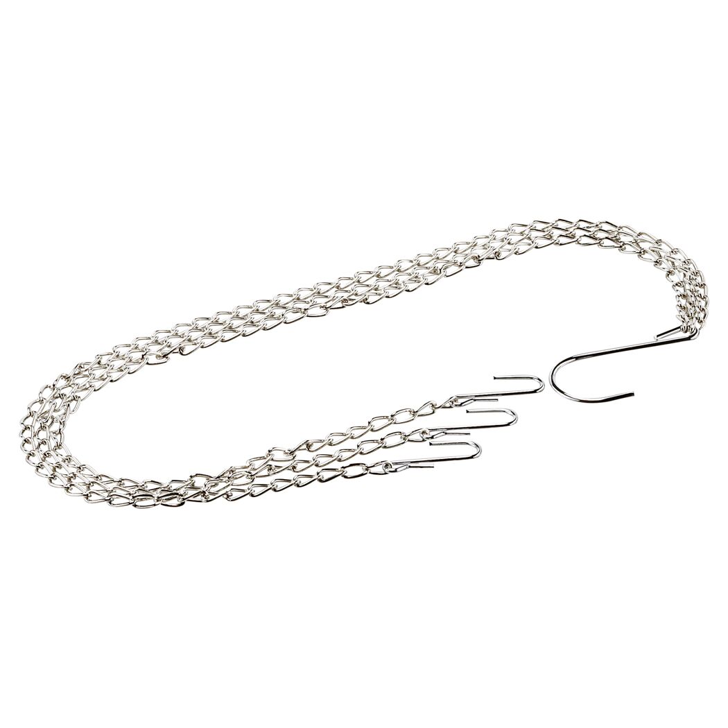 Silberne Kette für Grillrost