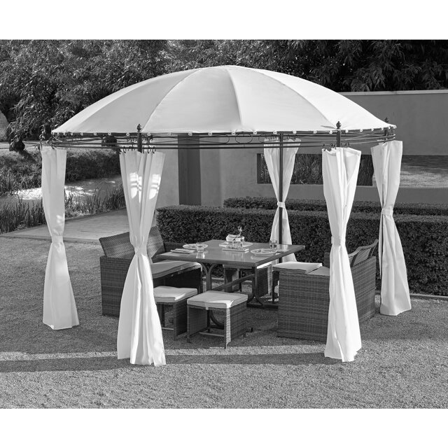Pavillon "Johanna" rund weiß Ø 350 x 260 cm ǀ toom Baumarkt