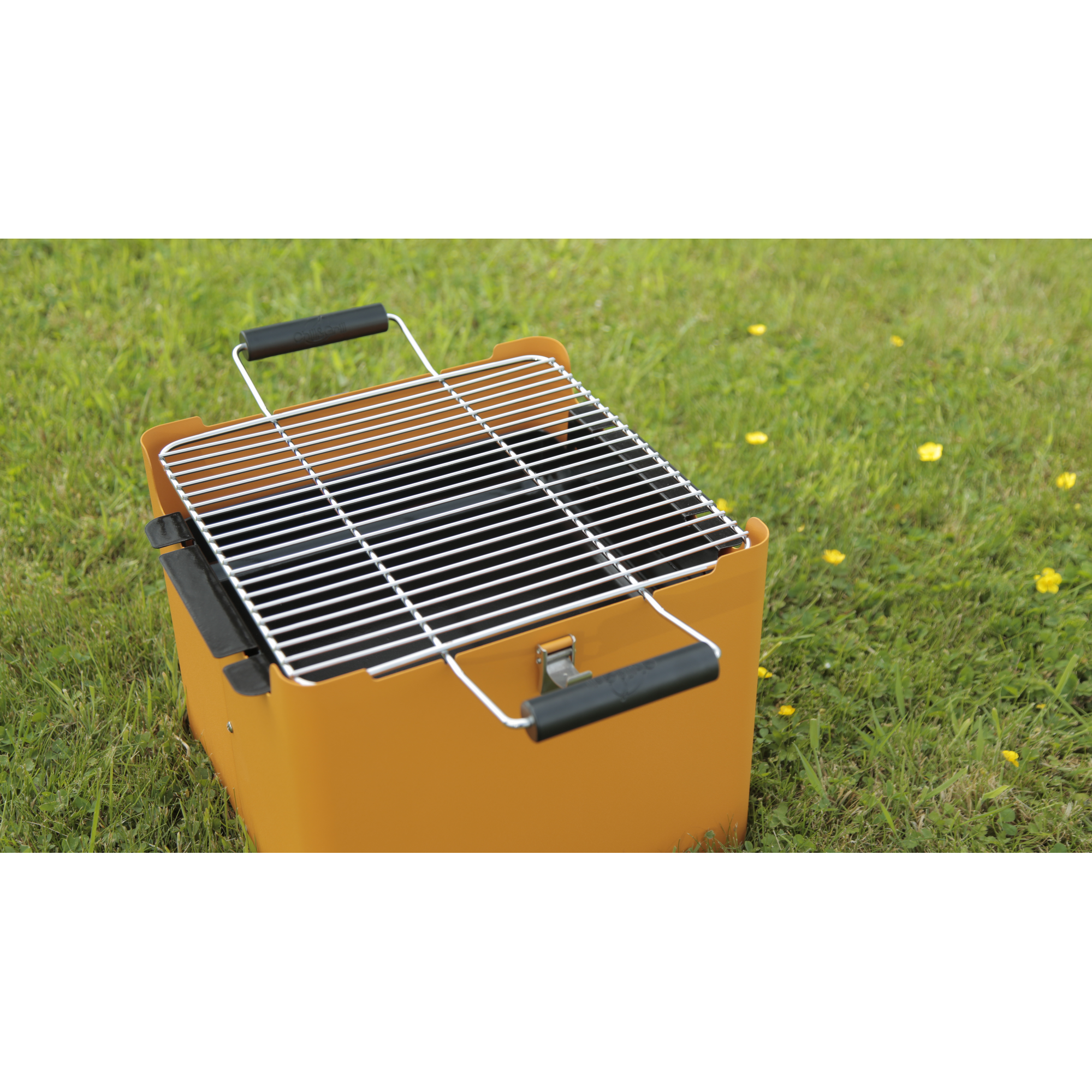 Holzkohlengrill 'Chill&Grill' orange 31,5 x 31,5 cm + product picture