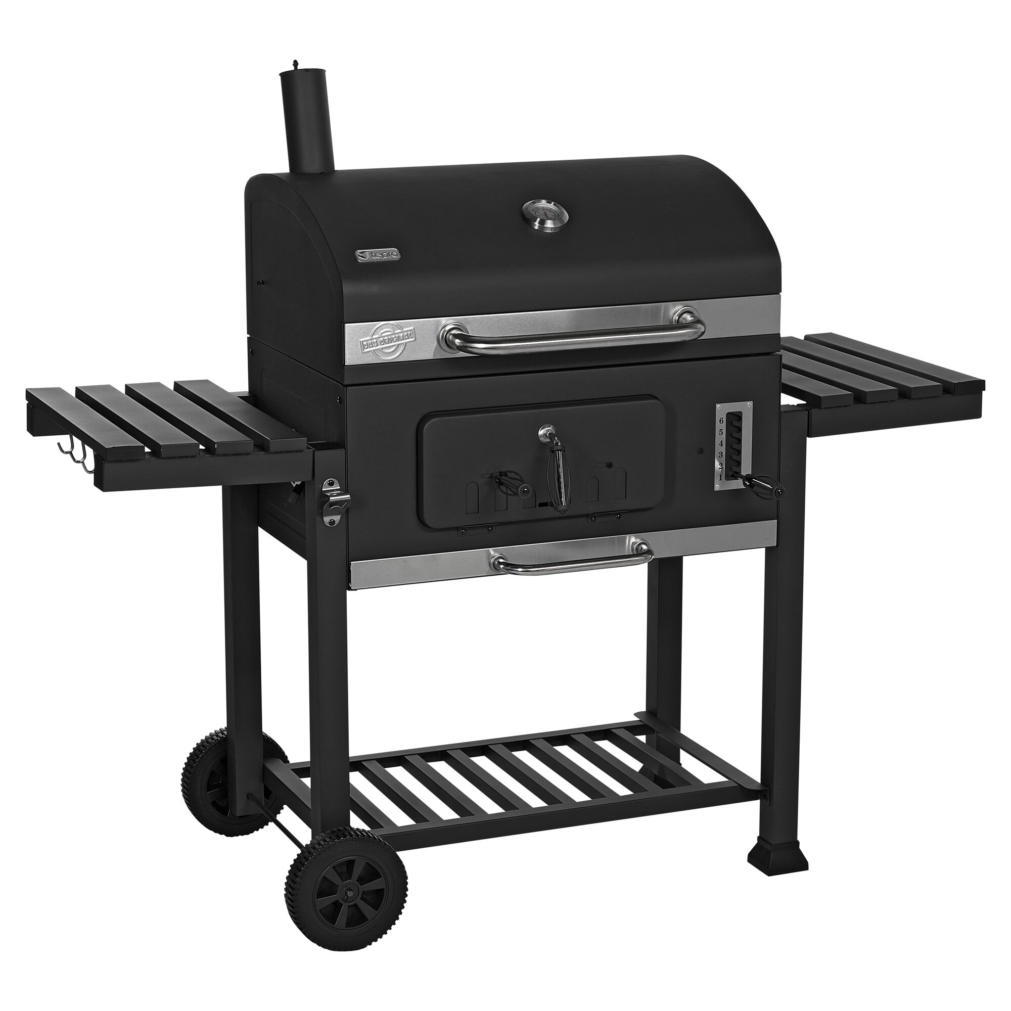 Schwarzer Grillwagen Toronto XXL aus Metall