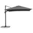 Grauer Ampelschirm Rhodos Twist 300 x 300 cm