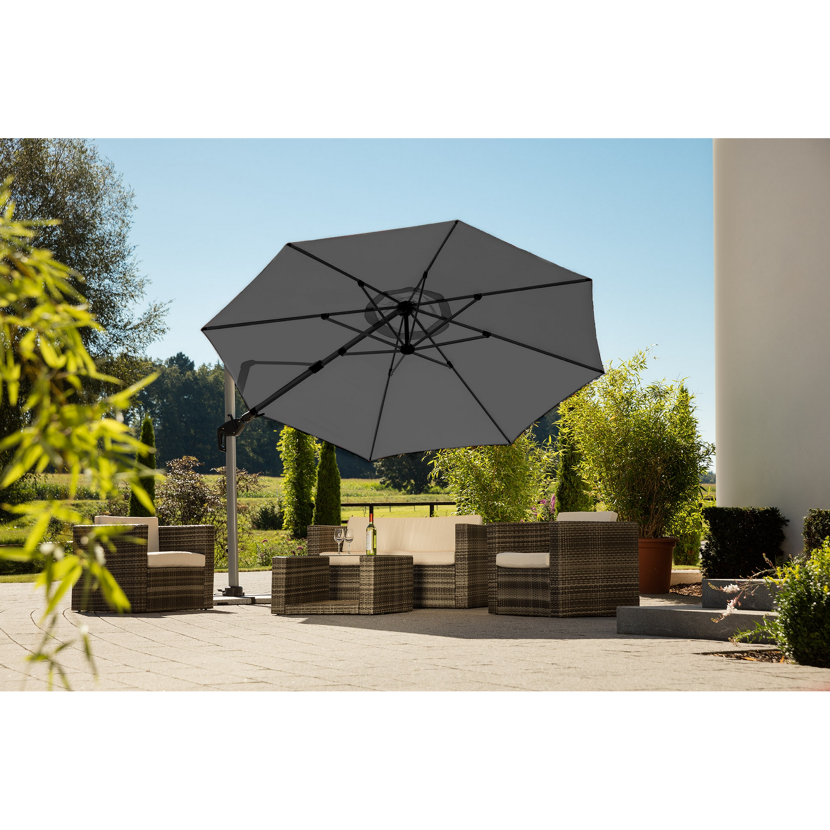 Ampelschirm 'Bermuda' drehbar Ø 350 cm