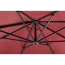 Verkleinertes Bild von Ampelschirm 'Rhodos Twist' bordeaux 300 x 300 cm