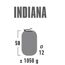 Indiana selbstaufblasbare Isomatte dunkelgrau