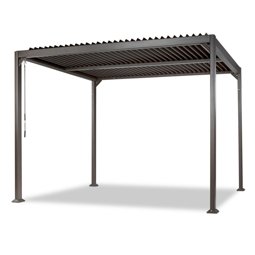 Metallpavillon Mina mit verstellbarem Lamellendach