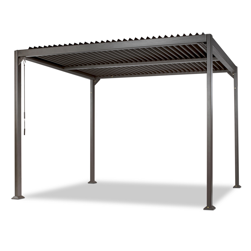 Metallpavillon Mina mit verstellbarem Lamellendach
