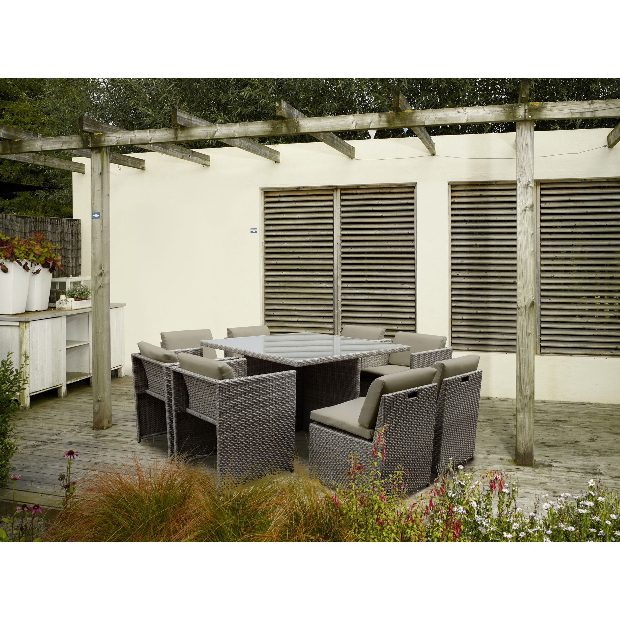 Gartenmöbel-Set "Cube" 9-teilig ǀ toom Baumarkt