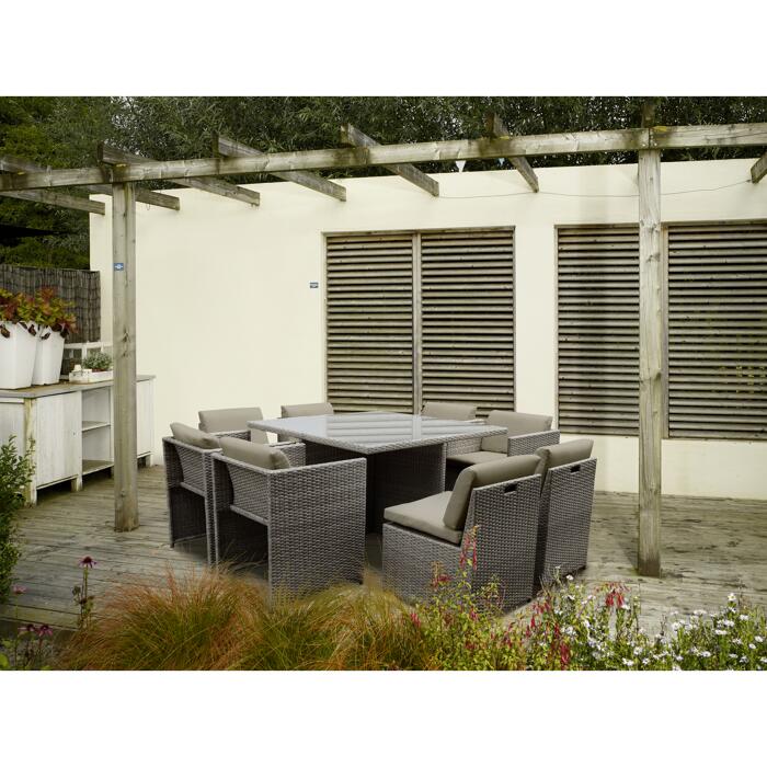 GartenmöbelSet "Cube" 9teilig ǀ toom Baumarkt