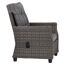 Grauer Gartensessel Delia aus Polyrattan