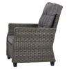 Grauer Gartensessel Delia aus Polyrattan