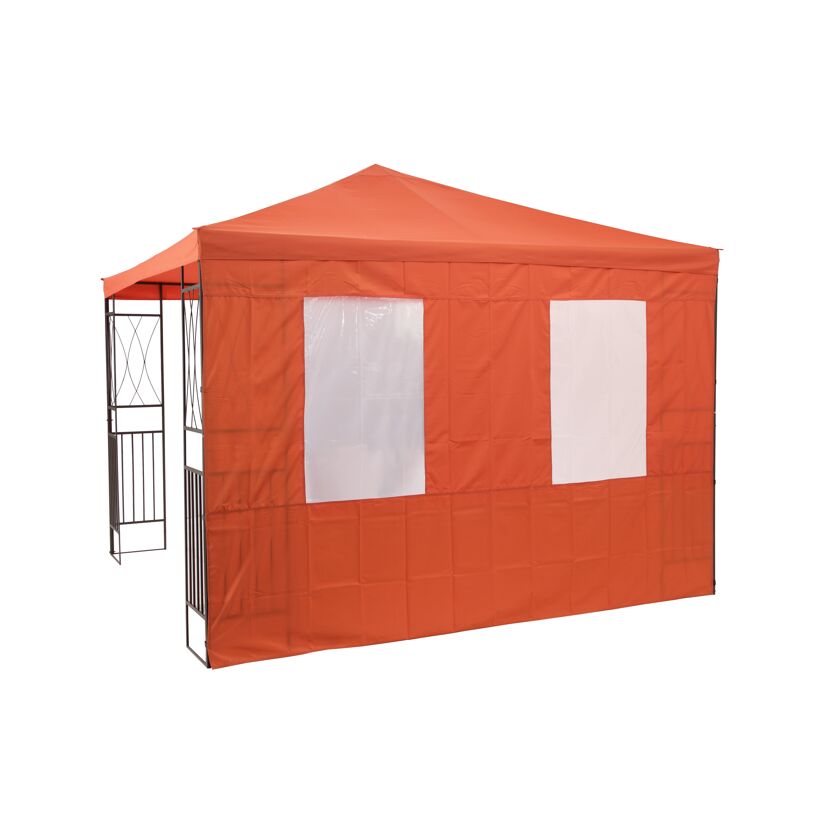 Orangenes Pavillon-Seitenteilset