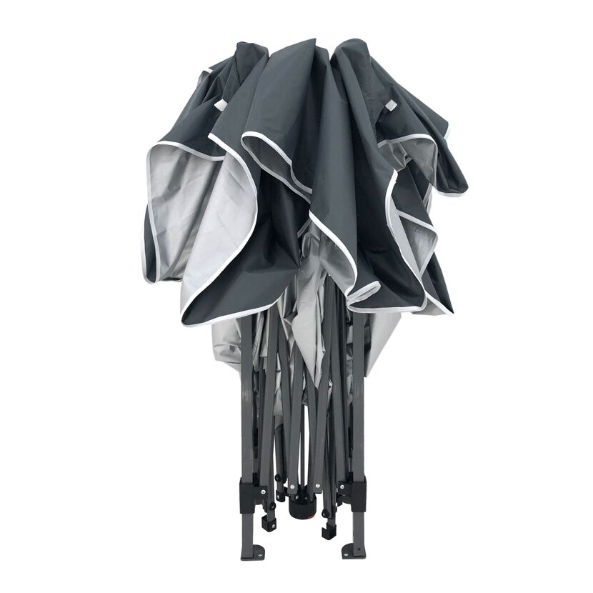 Faltpavillon 'One Touch' anthrazitfarben 300 x 275 x 300 cm