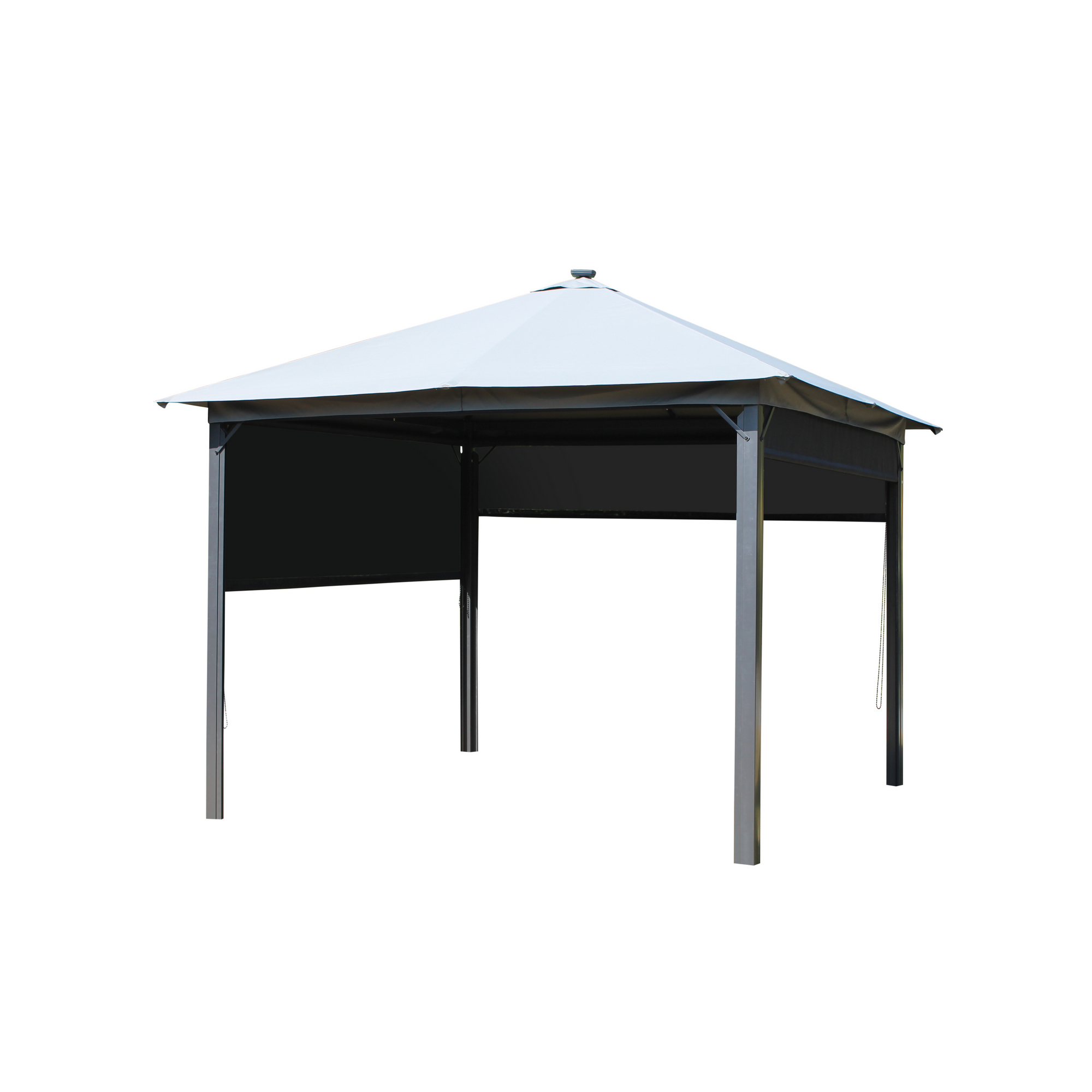 Solarpavillon 'Lina' grau-schwarz 300 x 300 x 255 cm + product picture