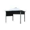 Solarpavillon 'Lina' grau-schwarz 300 x 300 x 255 cm