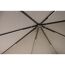 Solarpavillon 'Lina' grau-schwarz 300 x 300 x 255 cm