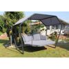 Hollywoodschaukel 'Laureen' 2-Sitzer grau 264 x 195 cm