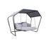 Hollywoodschaukel 'Laureen' 2-Sitzer grau 264 x 195 cm