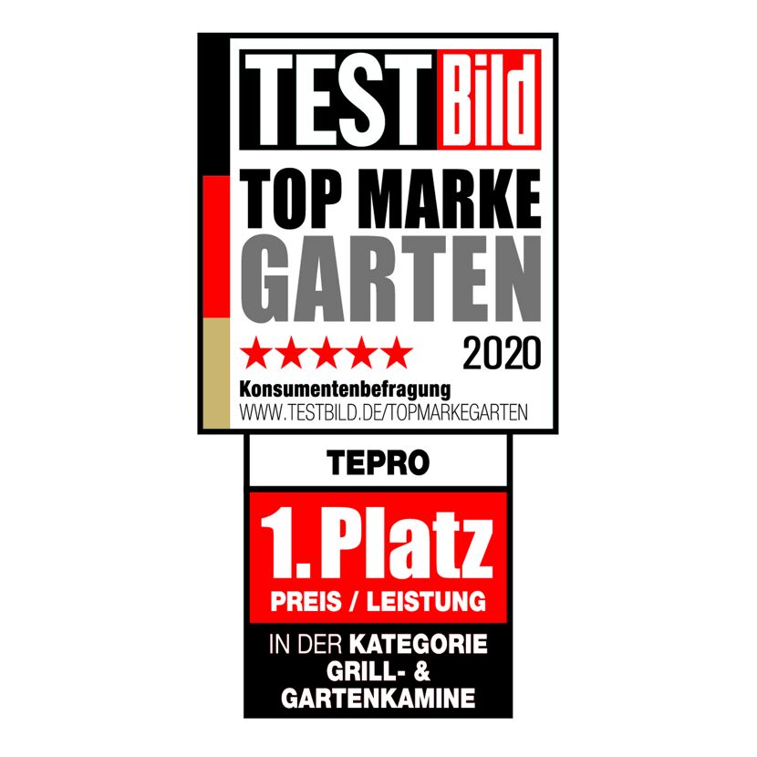TestBild Top Marke Garten 2020 Tepro 1. Platz Preis/Leistung Grill- & Gartenkamine