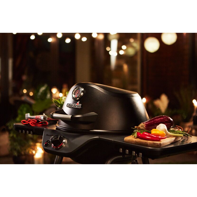 Char-Broil All-Star 120 B-Gas Gaskugelgrill mit Gemüse