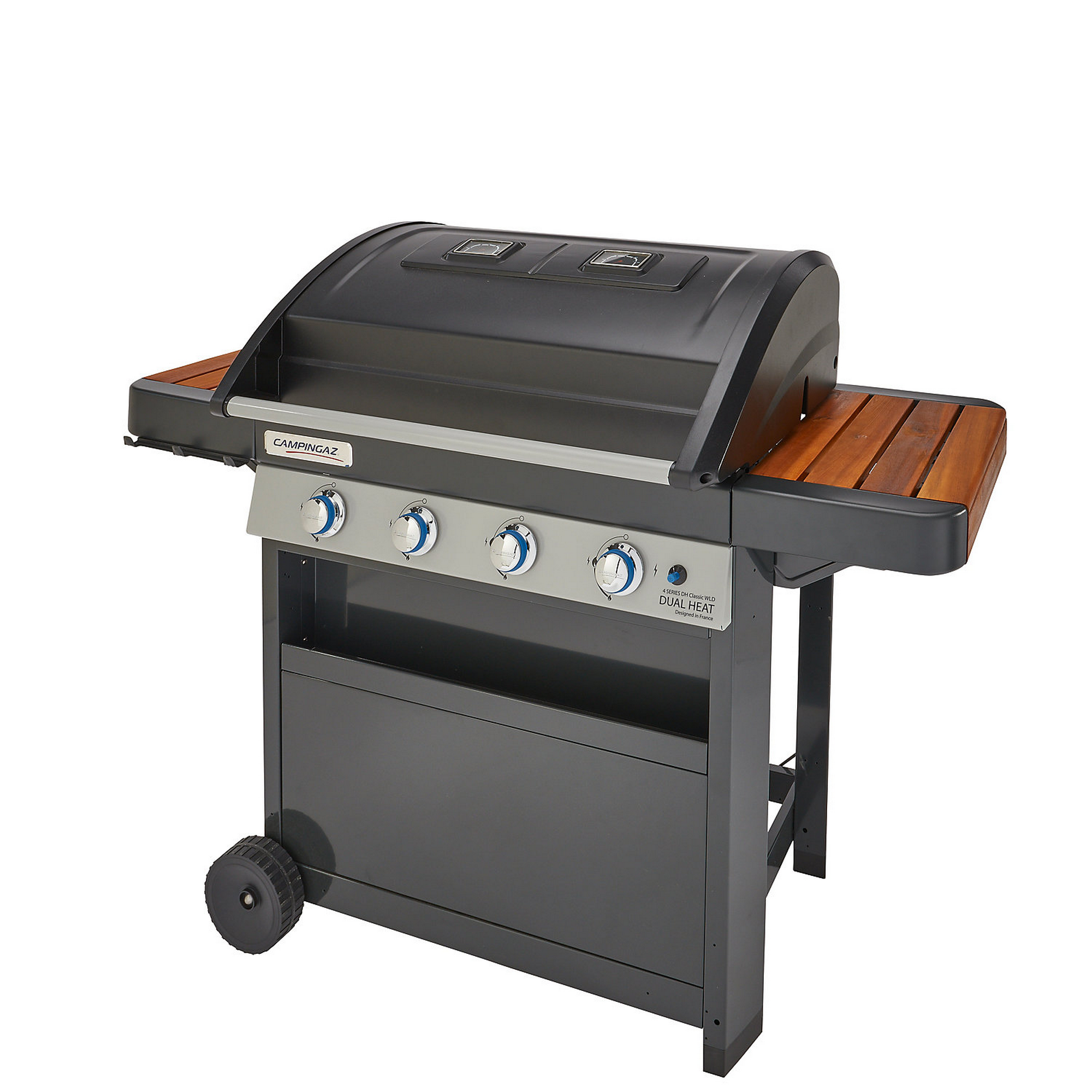 Gasgrill '4 Series Dual Heat Classic WLD' schwarz/holz + product picture