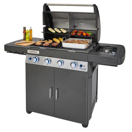 4. Bild von Gasgrill 'Dual Heat' schwarz 138,5 x 115,6 x 59,8 cm