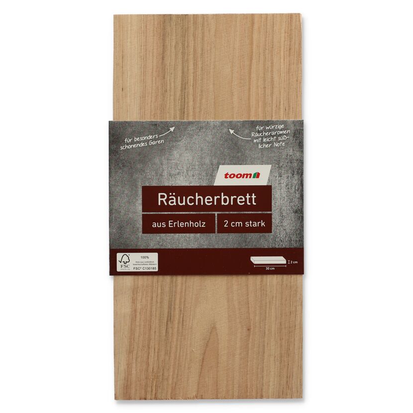Räucherbrett aus Erlenholz, 2 cm stark