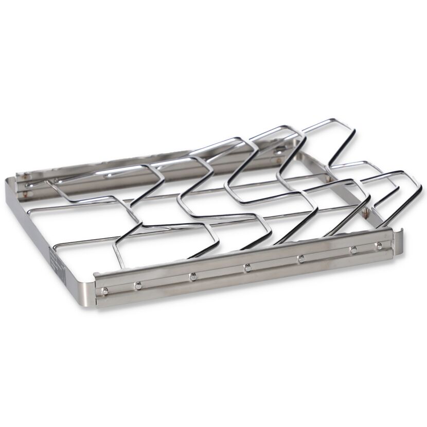 Metallischer Rippchenhalter