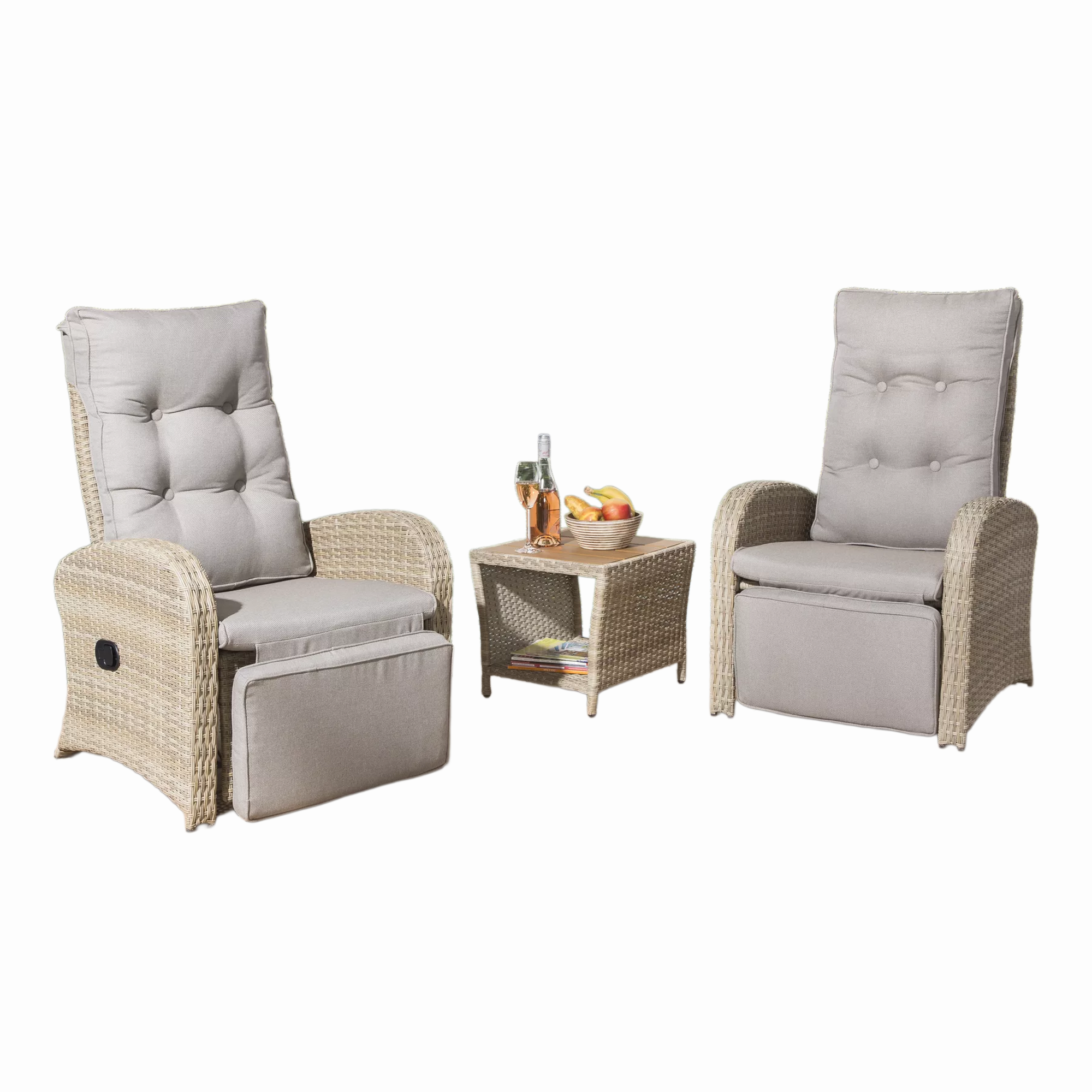 Loungemöbelset 'Ella' für 2 Personen Aluminium